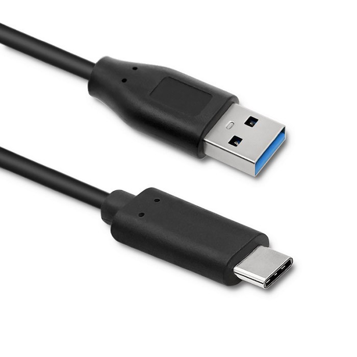 Qoltec USB typ C 3.1 męski | USB 3.0 typ A męski | 0.25m