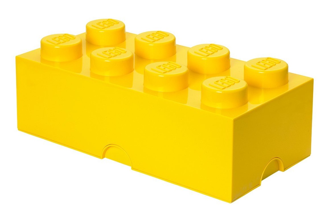 Pudełko na klocki Lego Storage Brick 8 żółty