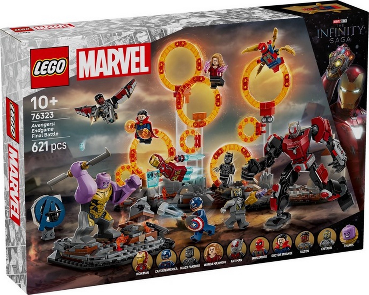 Klocki konstrukcyjne LEGO Marvel 76323 Avengers: Koniec gry — ostateczna bitwa