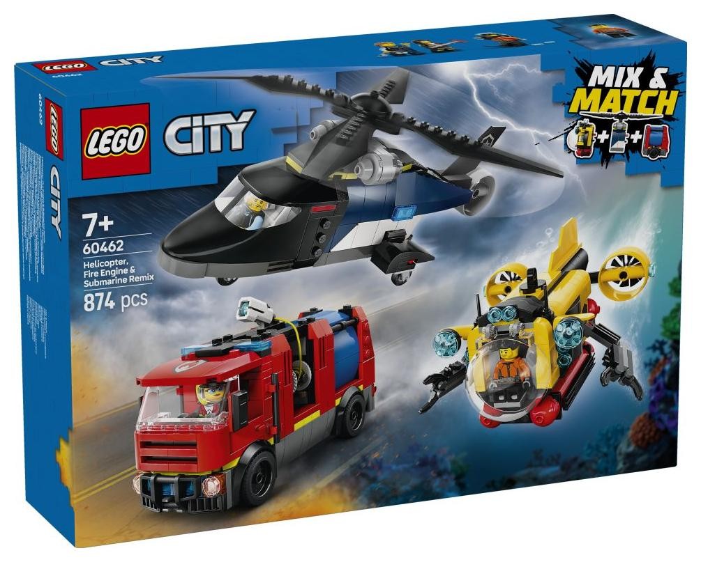 Klocki konstrukcyjne LEGO City Fire 60463 Wóz strażacki z drabiną