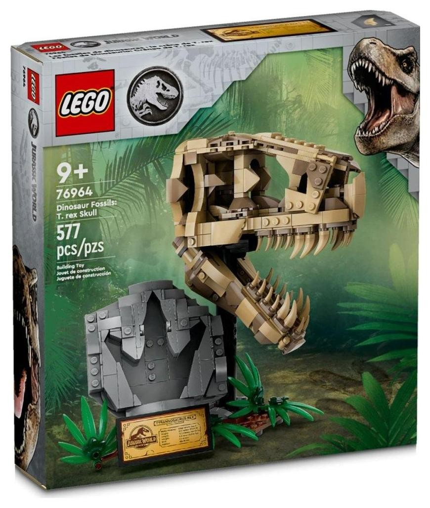 Klocki konstrukcyjne LEGO Jurassic World 76964 Szkielety Dinozaurów - Czaszka Tyranozaura
