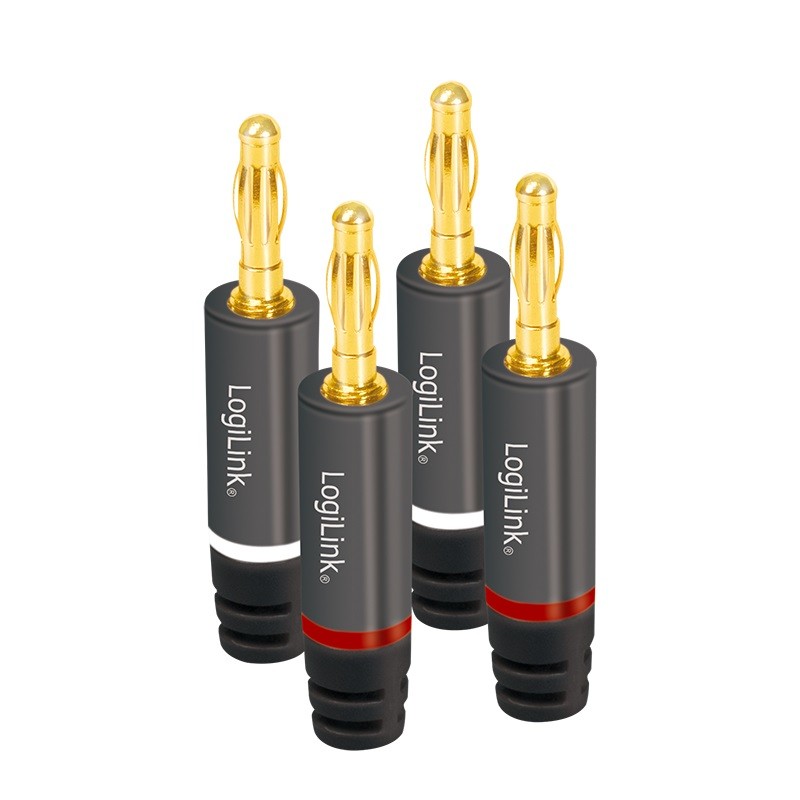 LogiLink audio, wtyk bananowy zestaw