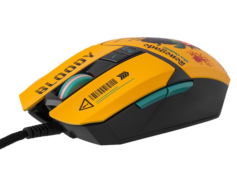 A4Tech Bloody W63 Max RENEGADE Midnight USB Activated żółty