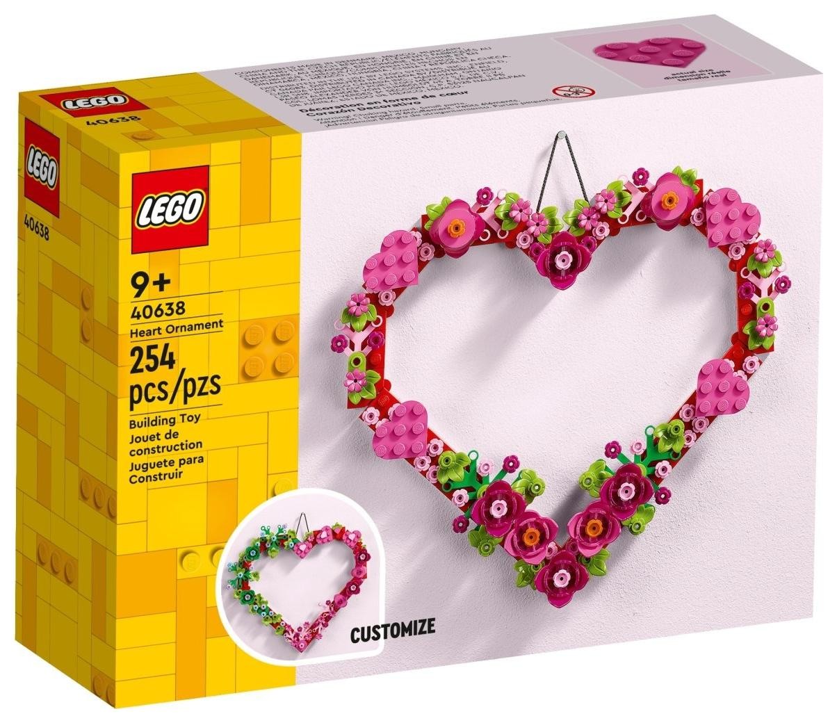 Klocki konstrukcyjne LEGO 40638 Ozdoba w kształcie serca