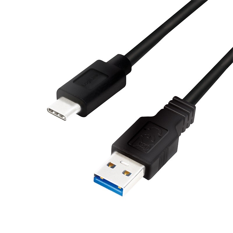 LogiLink USB-A - USB-C 3m czarny