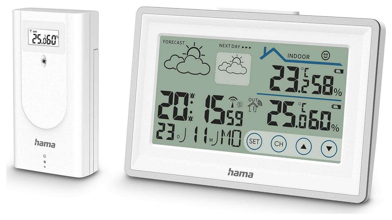 Hama stacja pogody ''Bahamas'' termometr higrometr biała