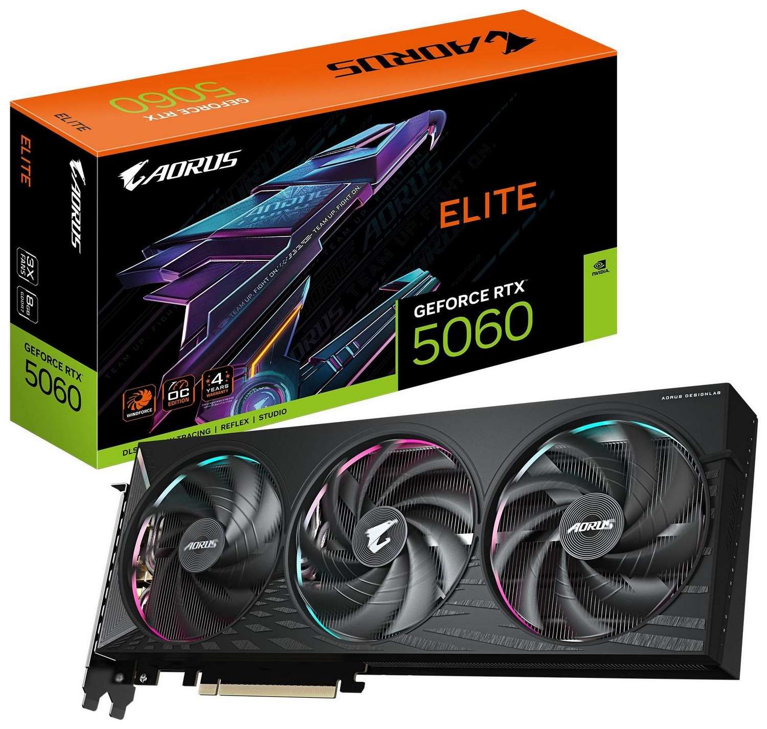 Gigabyte AORUS GeForce RTX 5060 ELITE 8GB DLSS 4