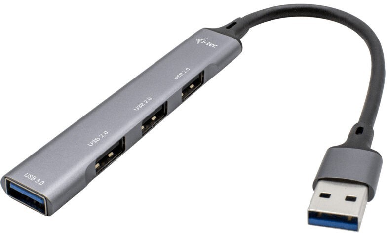 i-tec USB 3.0 Metal HUB Mini 4 porty USB 1x USB 3.0 + 3x USB 2.0