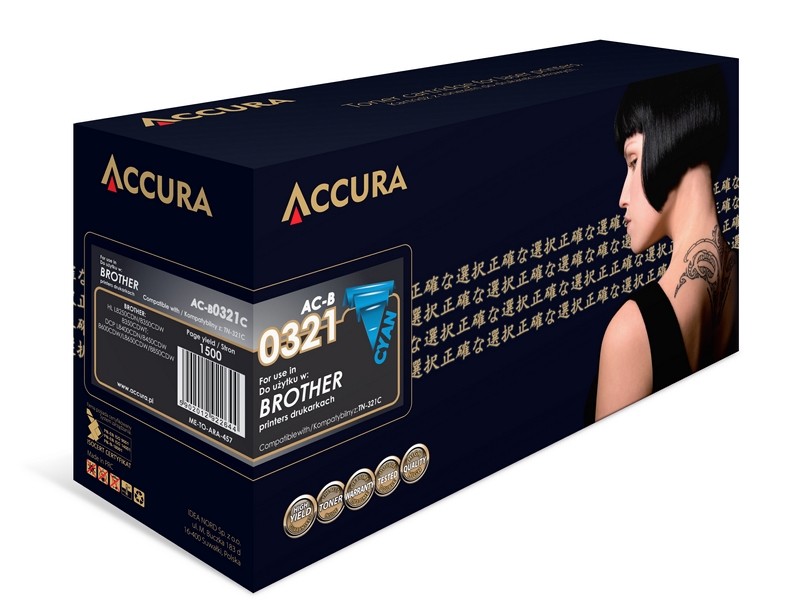 Zamiennik Accura toner Brother (TN-321C) zamiennik