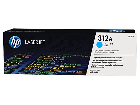 Oryginał Toner HP CF381 błękitny