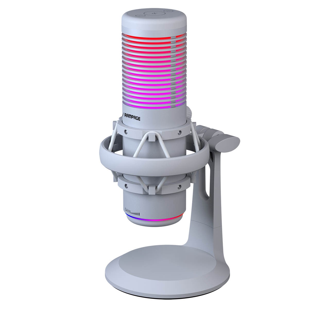 Rampage Bemol RGB USB-C biały