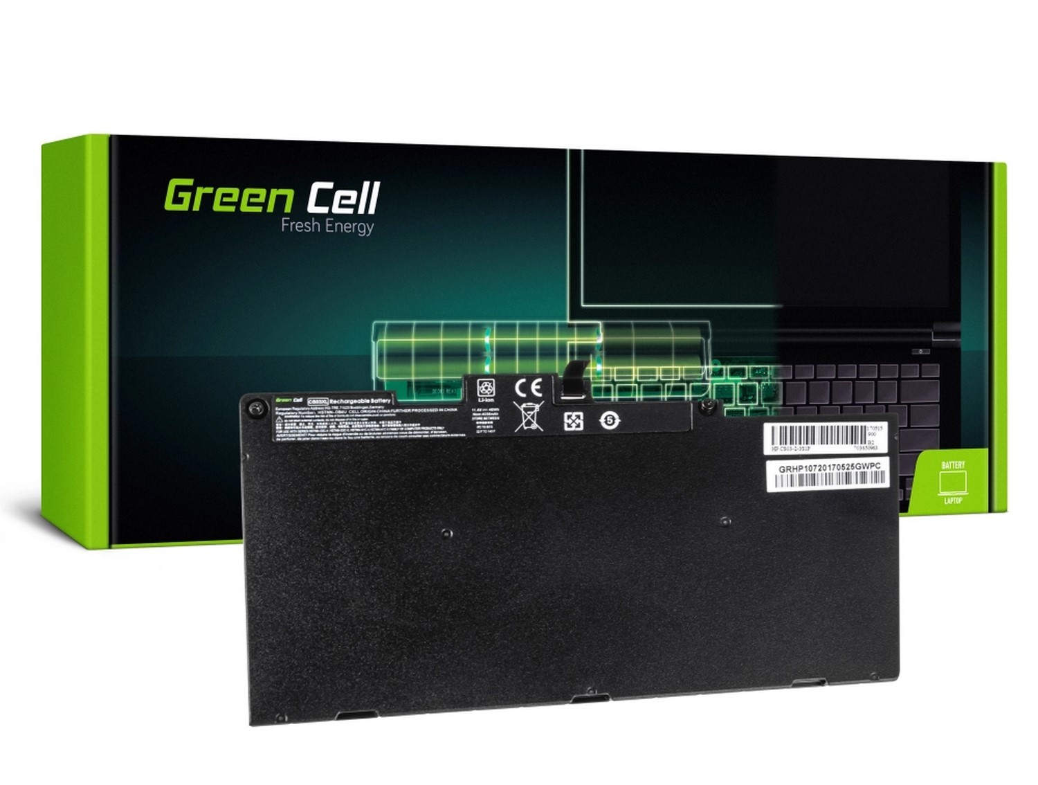 Zamiennik Green Cell do HP EliteBook 745 G3 755 G3 840 G3 848 G3 850 G3 / 11,4V 3400mAh