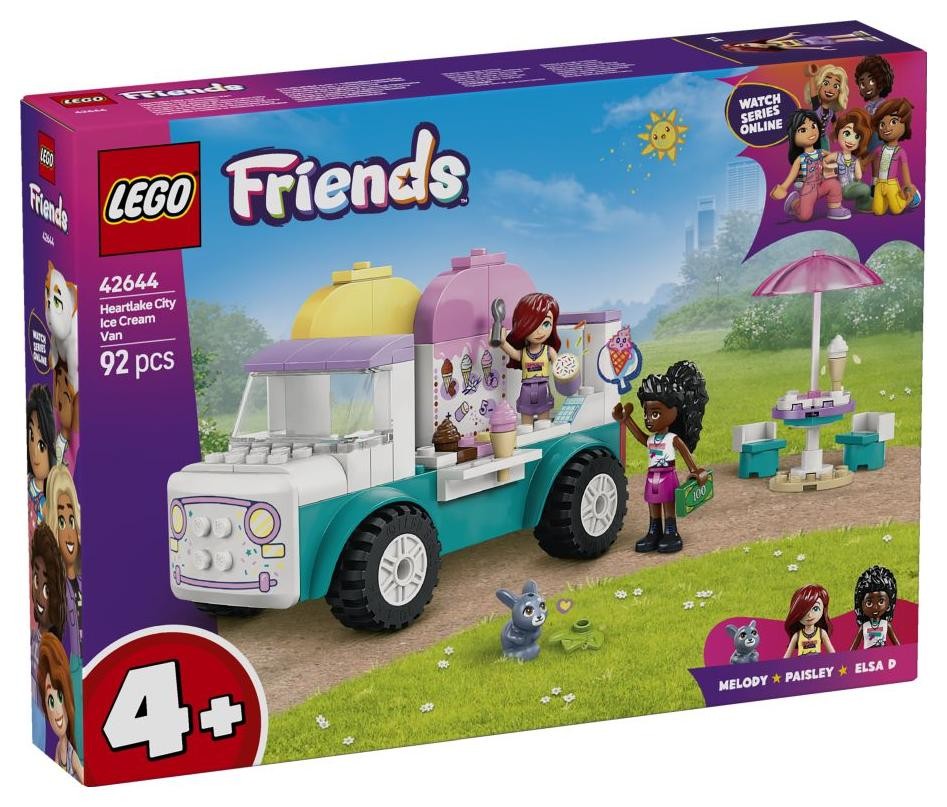 Klocki konstrukcyjne LEGO Friends 42644 Furgonetka z lodami w mieście Heartlake