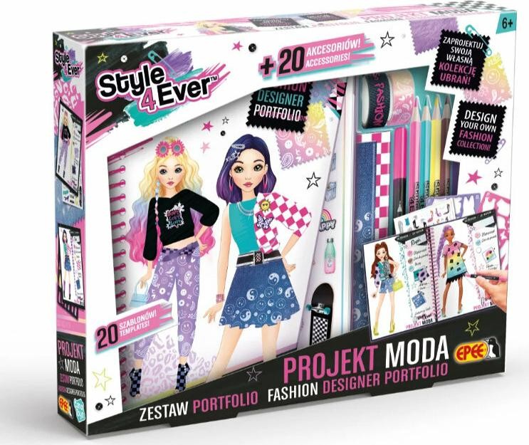 Zestaw artystyczny Epee Projekt Moda Portfolio Zestaw