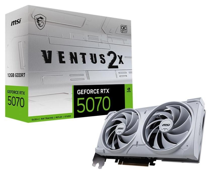 MSI GeForce RTX 5070 VENTUS 2X OC WHITE 12GB DLSS 4