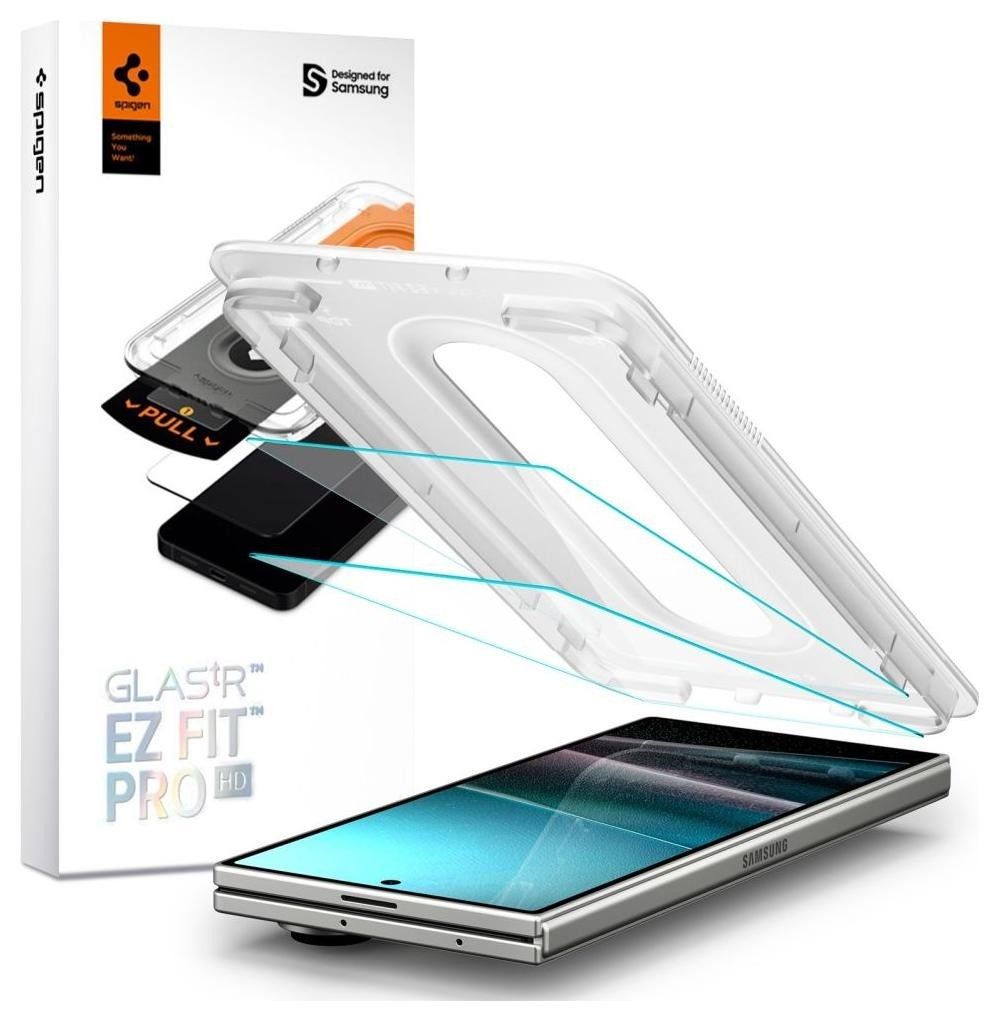 Spigen Glas.TR ”EZ FIT Pro” HD do Samsung Galaxy Z Fold 7 przezroczysty - 2 szt.