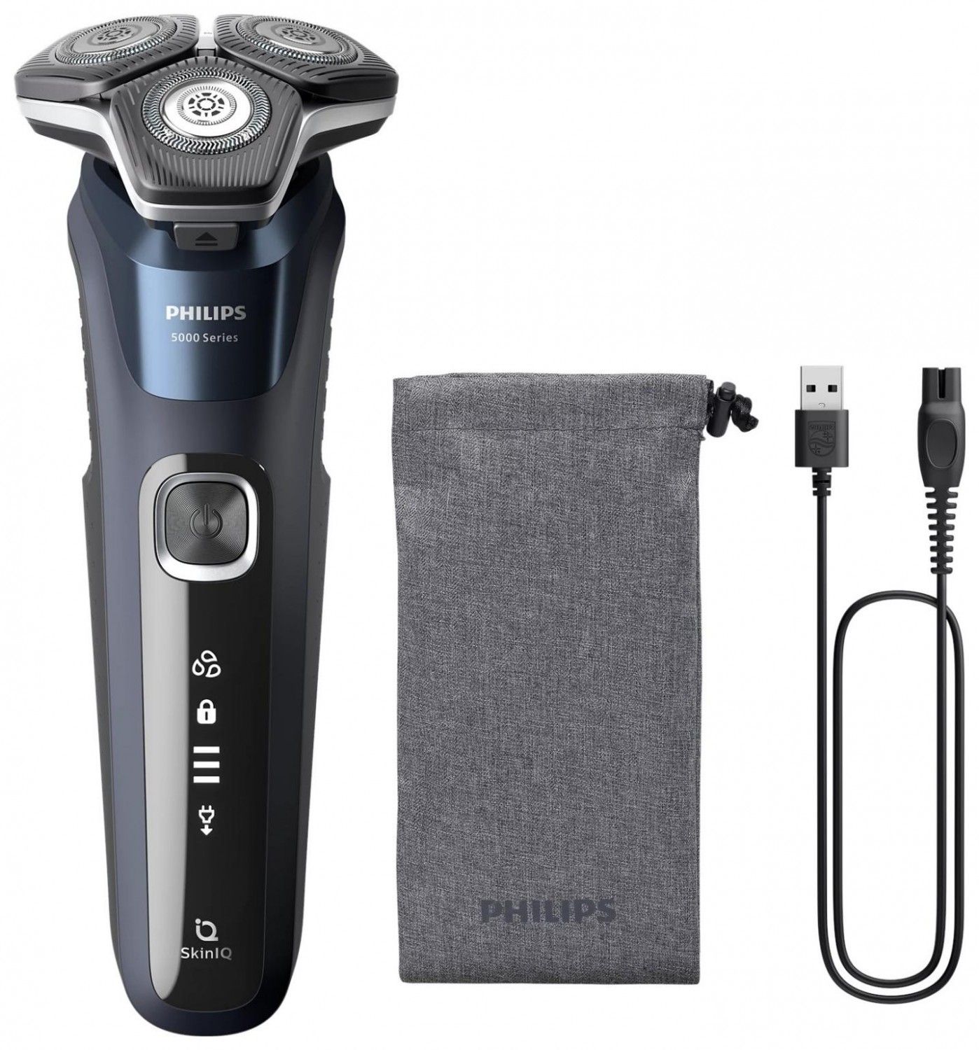 Męska Philips 5000 SkinIQ S5885/10 granatowy