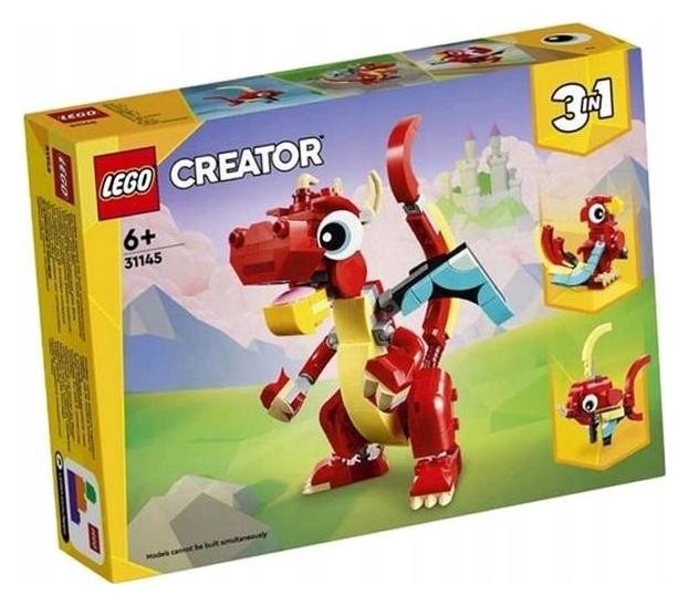 Klocki konstrukcyjne LEGO Creator 31145 Czerwony Smok