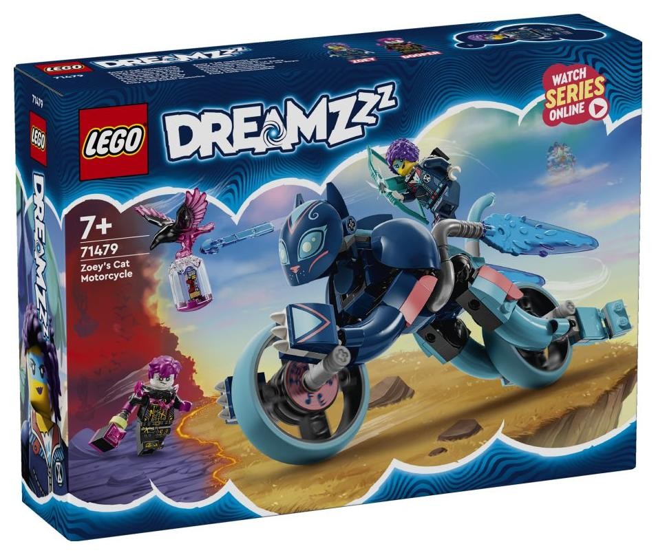Klocki konstrukcyjne LEGO Dreamzzz 71479 Koci motocykl Zoey