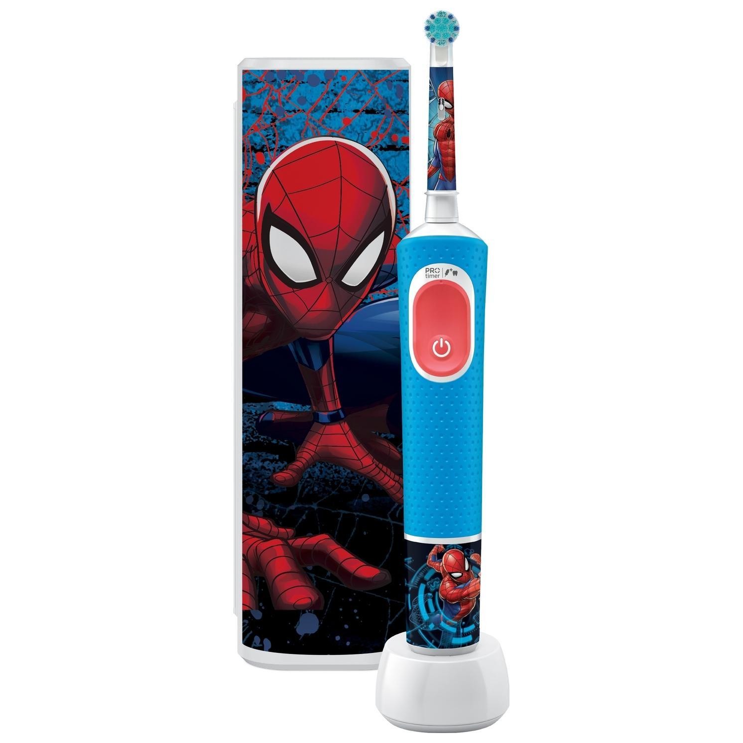 Szczoteczka rotacyjna Oral-B Vitality Pro D103 Kids 3+ Spiderman + etui niebieski