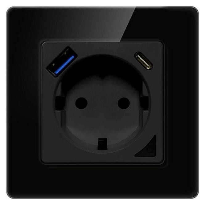 Avatto N-WOT10-USB-B USB i USB-C TUYA (czarne)