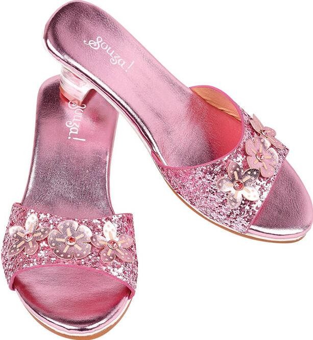 Klapki Souza! Pantofelki na Obcasie Mariona rozm. 30/31 różowy