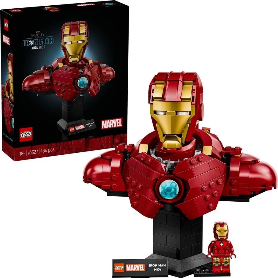 Klocki konstrukcyjne LEGO Marvel 76327 Popiersie Iron Mana MK4