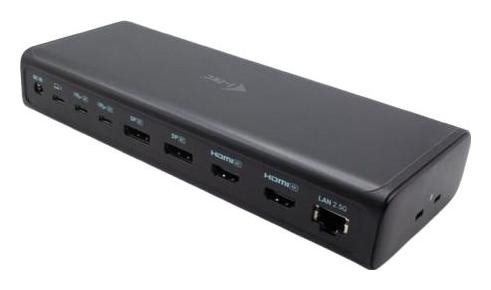 i-tec Universal 6x 4K/60Hz Display Docking Station 2xDP 2xHDMI 2xVideo USB-C LAN 2,5Gbps Audio Czytnik kart 8x USB Power Delivery 140W - Stacja doku..
