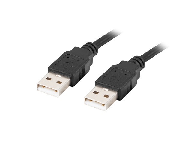 Lanberg kabel USB-A 2.0 M/M 1.8m czarny