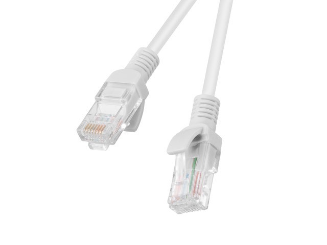 Patchcord kat.6 UTP 0,25m szary Fluke Passed Lanberg 10-PACK
