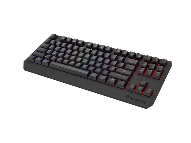 Genesis Thor 230 TKL Wireless czarna RGB Outemu Red
