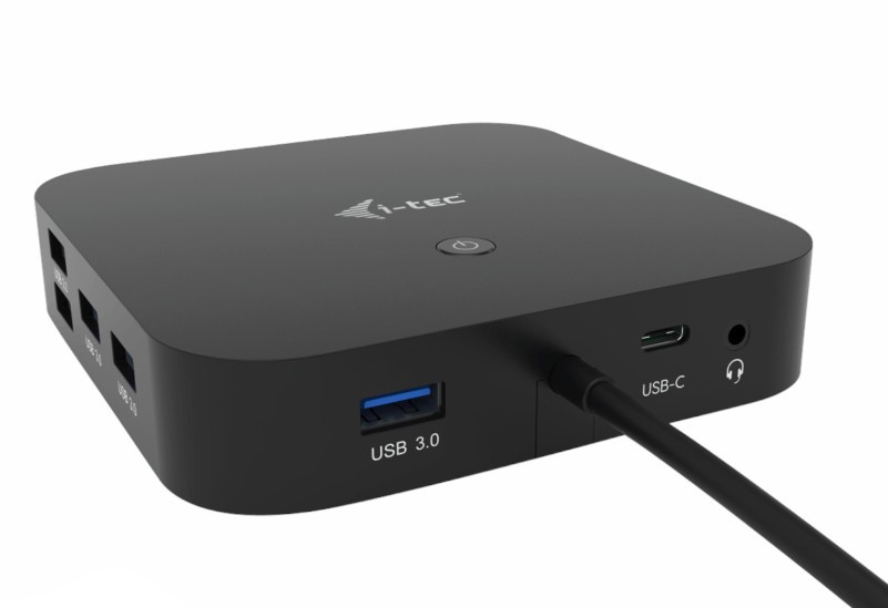 i-tec USB-C Dual Display Docking Station HDMI DP LAN AUDIO Power Delivery 100 W + i-tec Universal Charger 100 W - Stacja dokująca