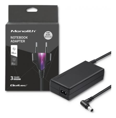 Zamiennik Qoltec do Acer 65W | 19V | 3.42A | 5.5x1.7 |+ kabel zasilający