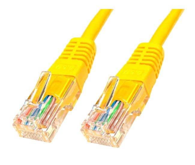 Gembird RJ45 - RJ45 UTP kat.5e 1.0m żółty