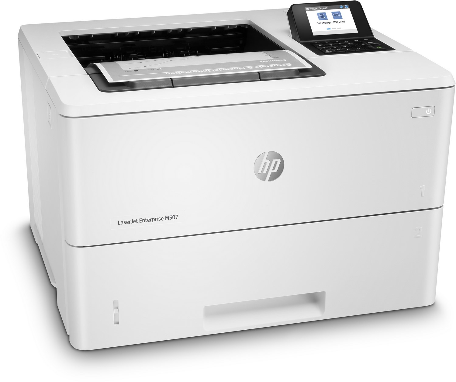 Monochromatyczna HP Drukarka LJ Enterprise M507dn