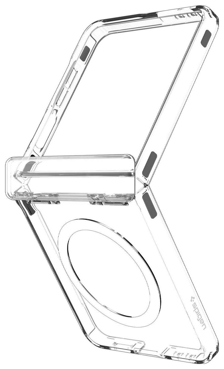 Etui typu plecki Spigen Ultra Hybrid Pro Mag Magsafe Galaxy Z Flip 7 clear/white
