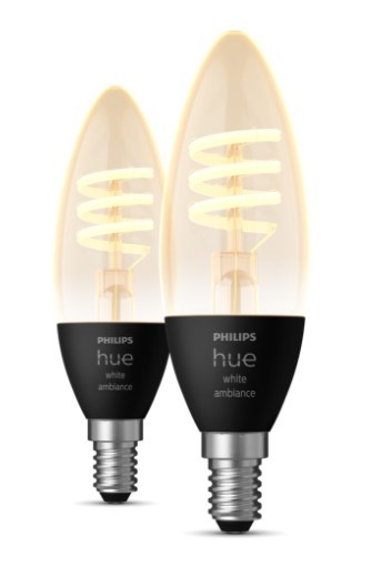 Philips Hue E14 WA 4.6W Filament świeczka 2-pak