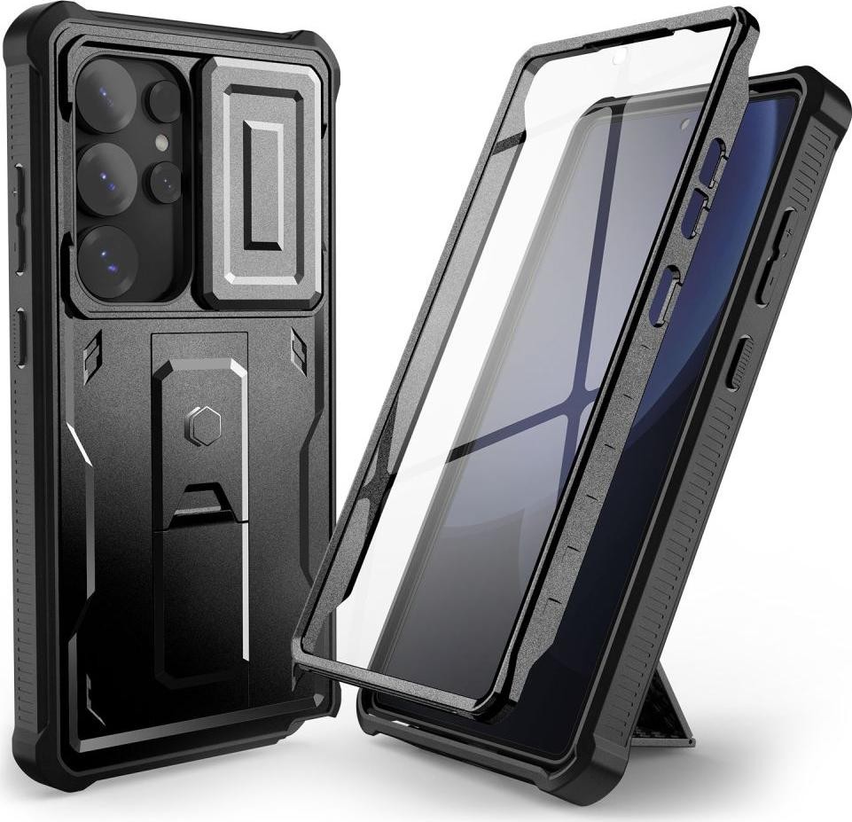 Etui Tech-Protect Kevlar Cam+ do Galaxy S25 Ultra czarny