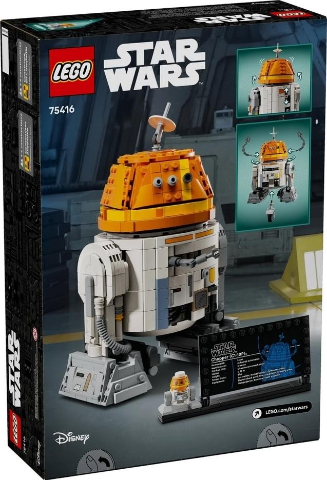Klocki konstrukcyjne LEGO Star Wars 75416 Droid astromechaniczny Chopper (C1-10P)