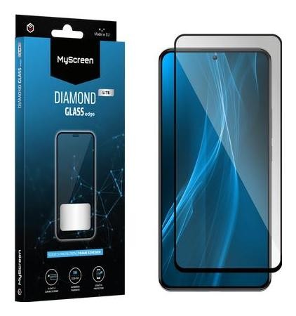 MyScreen Diamond Glass Lite Edge Full Glue Black do Xiaomi Redmi 14C/14R 5G