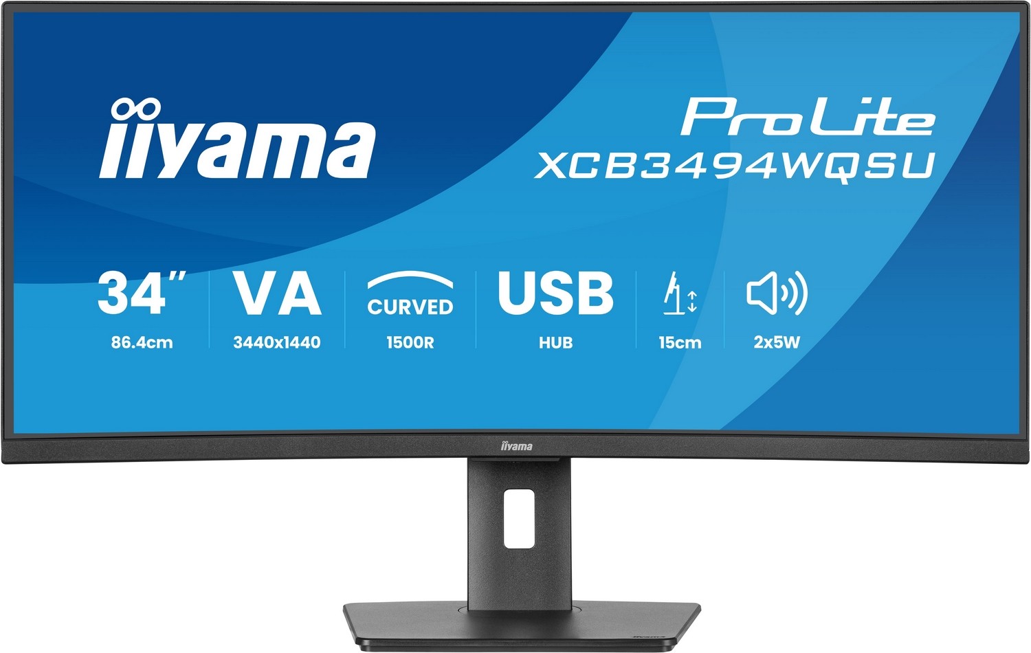 iiyama ProLite XCB3494WQSU-B1 - 120Hz | UWQHD | 34'' | VA | 0,4ms