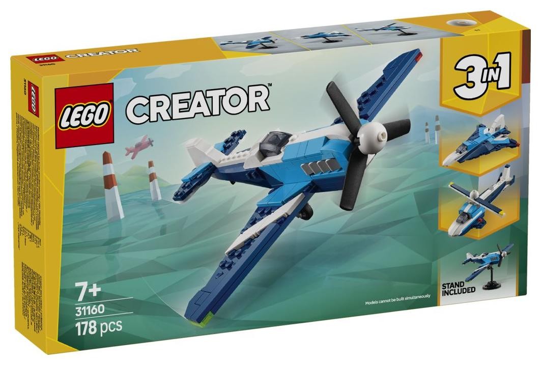 Klocki konstrukcyjne LEGO Creator 31160 Statek powietrzny: samolot wyścigowy