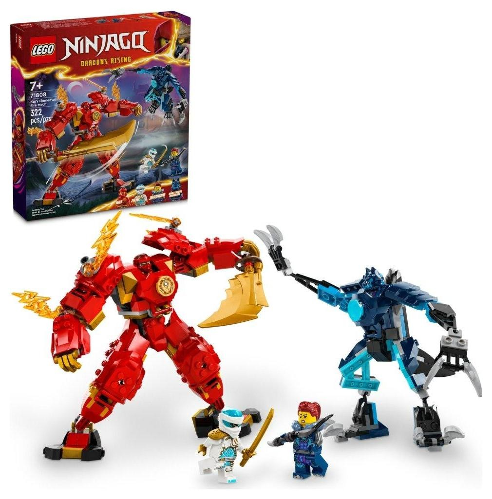 Klocki konstrukcyjne LEGO Ninjago 71808 Mech Żywiołu Ognia Kaia