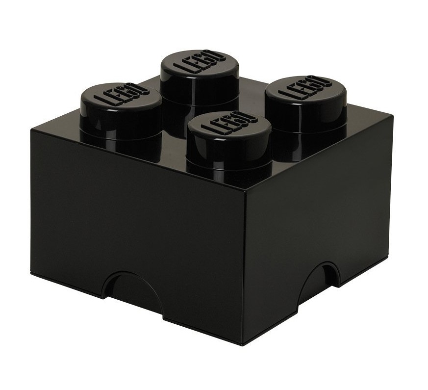 Pudełko na klocki Lego Storage Brick 4 czarny