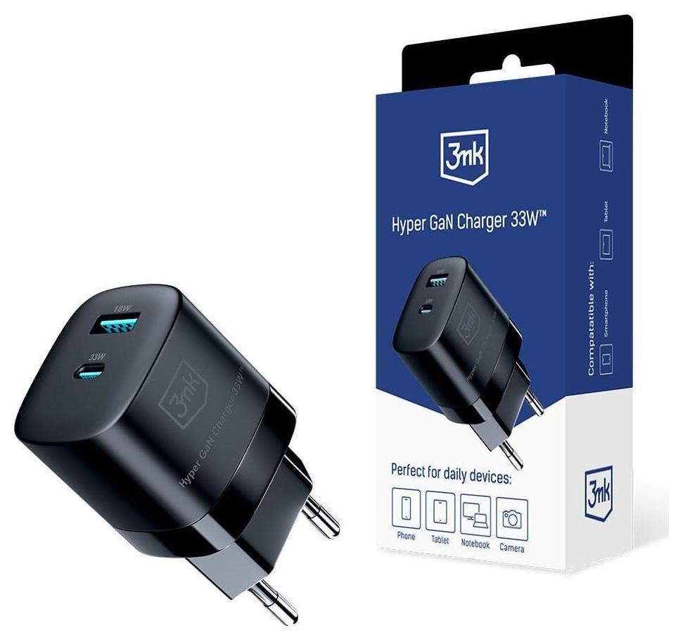 3mk Hyper GaN Charger 33W czarna