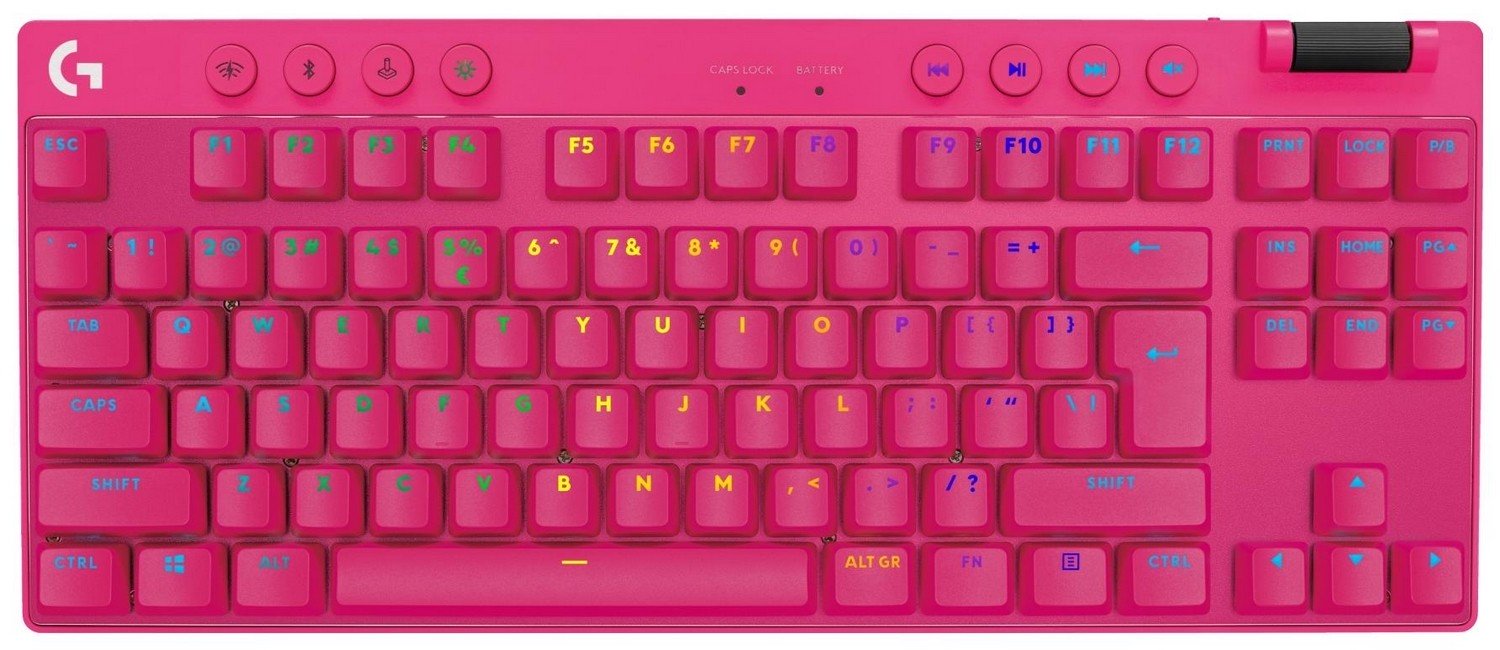 Logitech G Pro X TKL Lightspeed Tactile Magenta