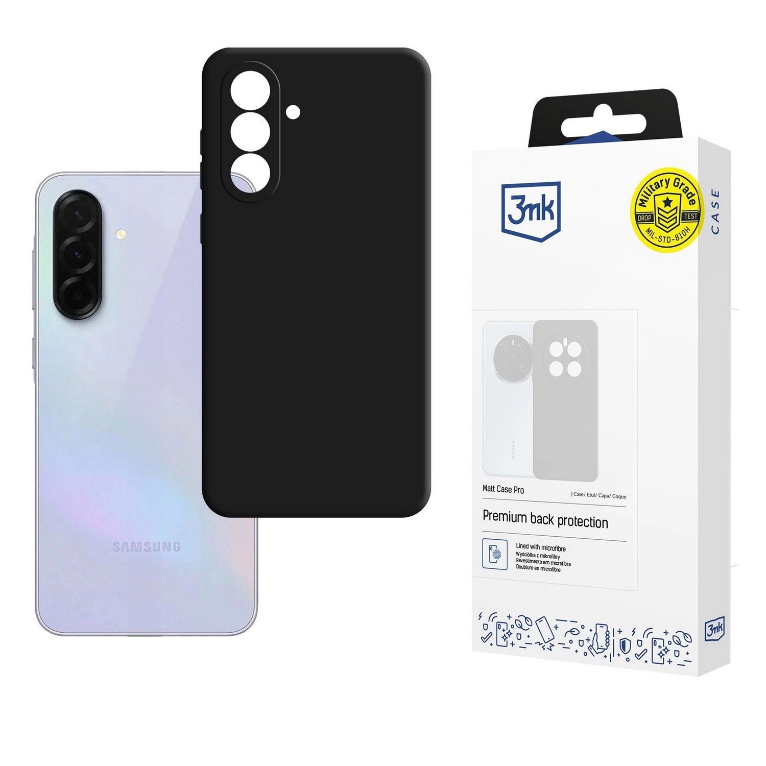 Etui typu plecki 3mk Matt Case Pro do Samsung Galaxy A36