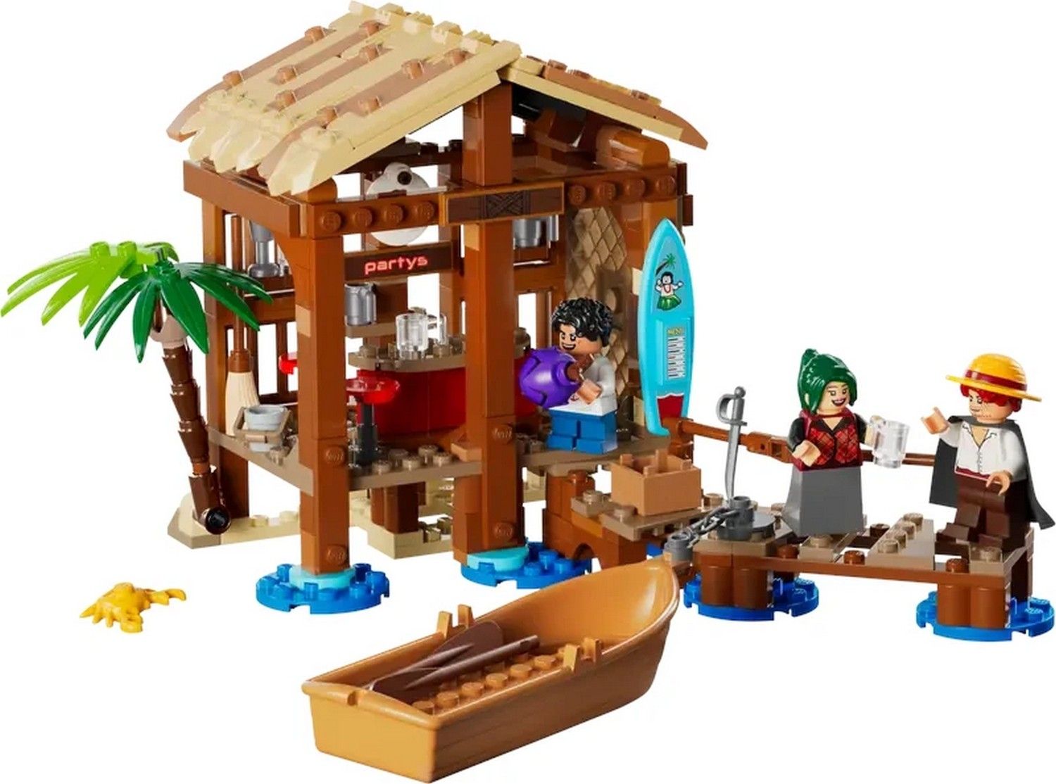 Klocki konstrukcyjne LEGO One Piece 75636 Chatka w wiosce Fuusha