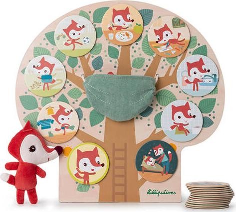 Zabawka edukacyjna,zabawki magnetyczne Lilliputiens Lisiczka Alice Mój Dzień 83545