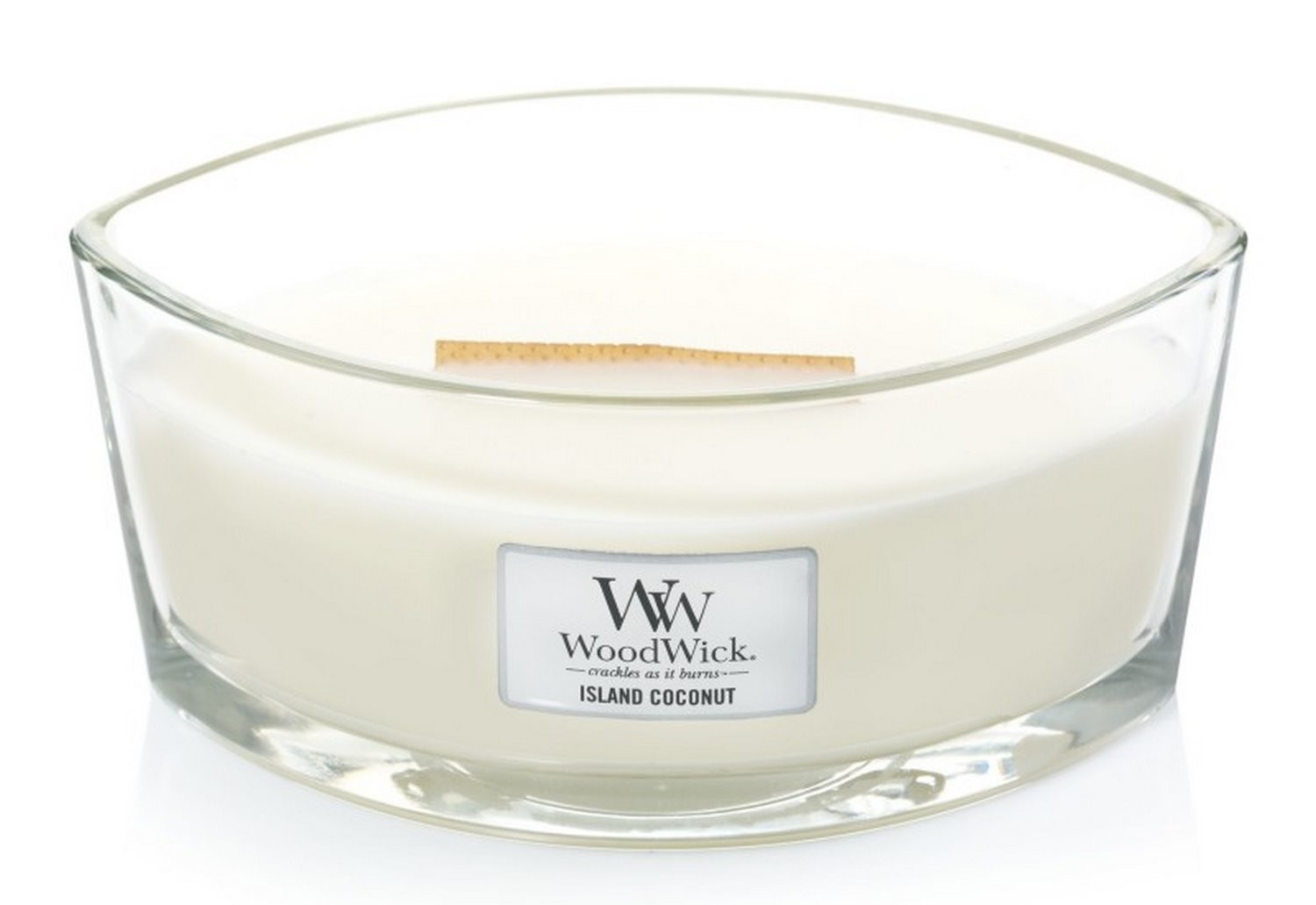 Świeczka elipsa WoodWick Island Coconut Elipsa 453,6g